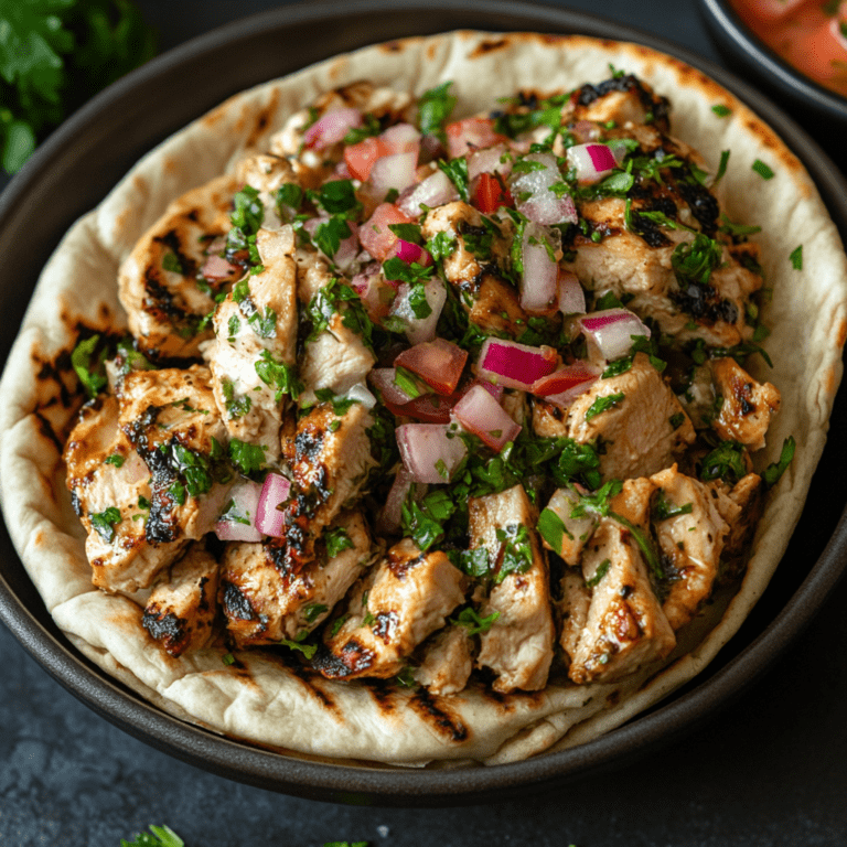 Quick and Easy Chicken Shawarma Pita Bread