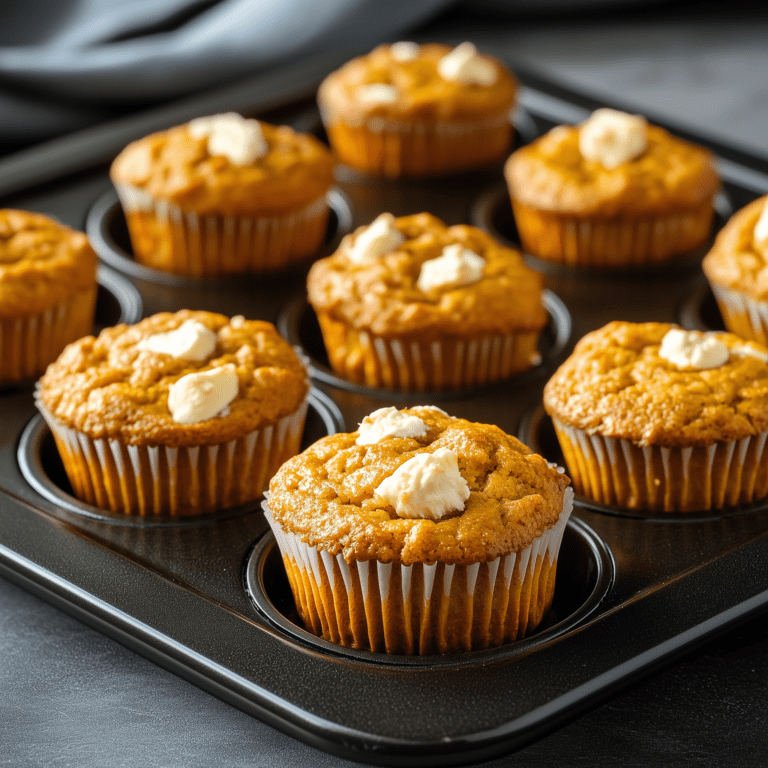 Easy and Quick Pumpkin Cream Cheese Filled Muffins Recipe