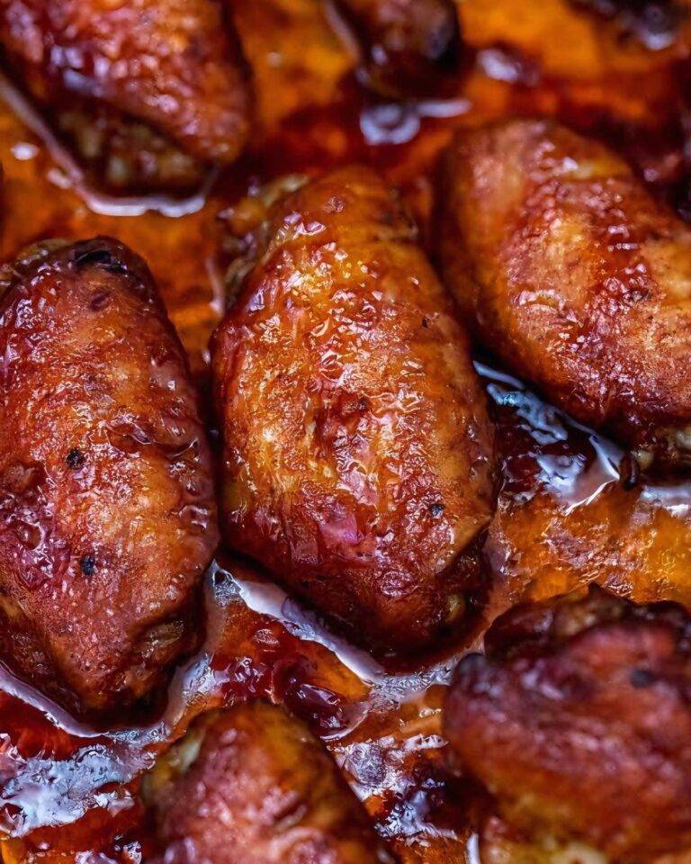 Honey Garlic Glazed Chicken Wings