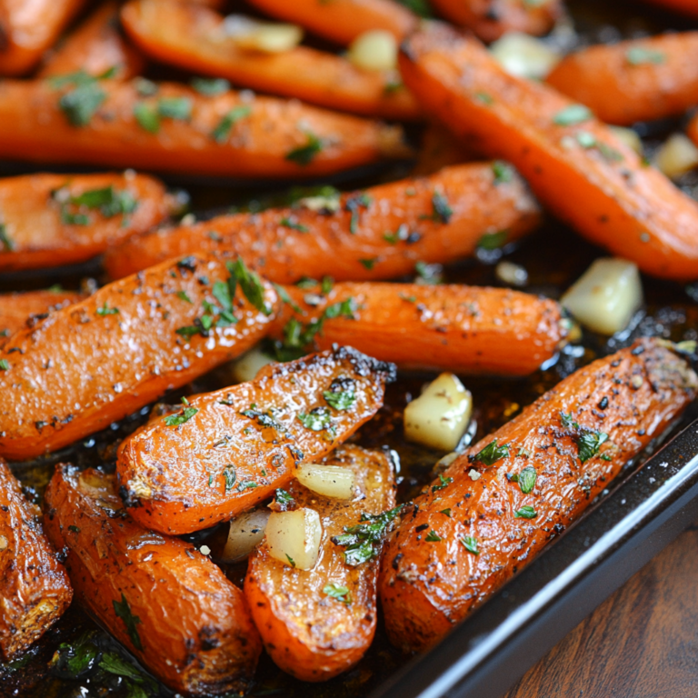 Garlic & Butter Roasted Carrots