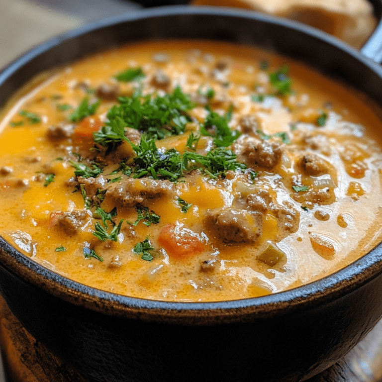 Best Cheeseburger Soup