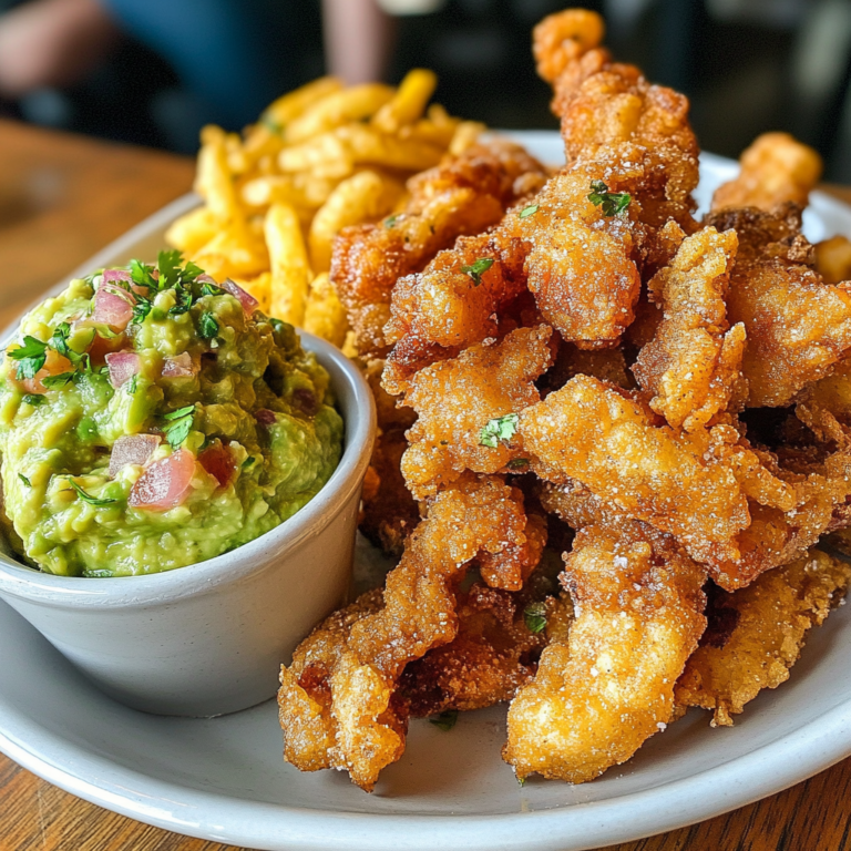 Best Fried Chicharrones with Guacamole on the Side