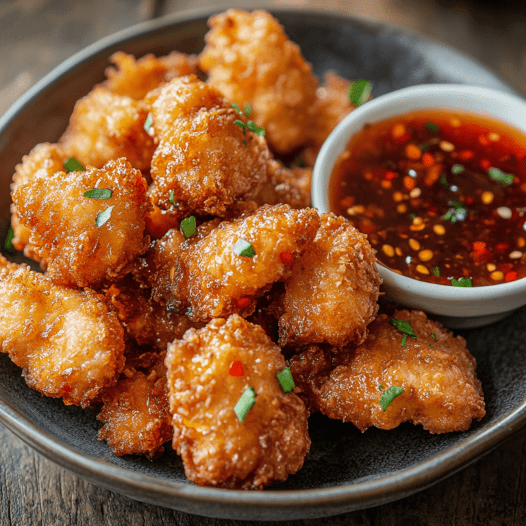 Fried Chicken Bites with Sweet Spicy Sauce Recipe