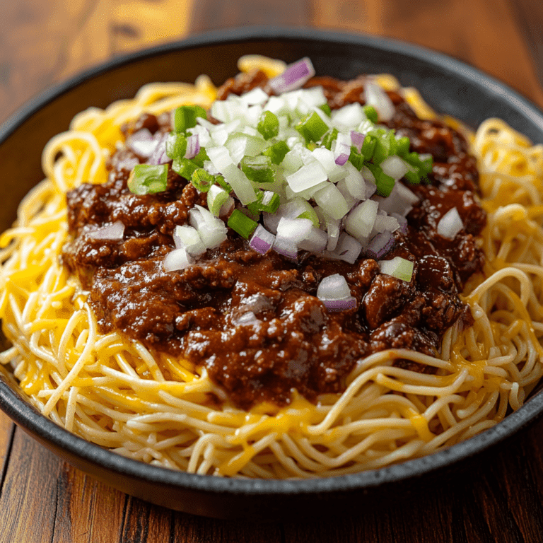 Cincinnati Beef Chili Spaghetti Recipe