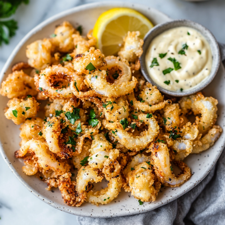 Crispy Fried Calamari with Lemon Aioli Recipe