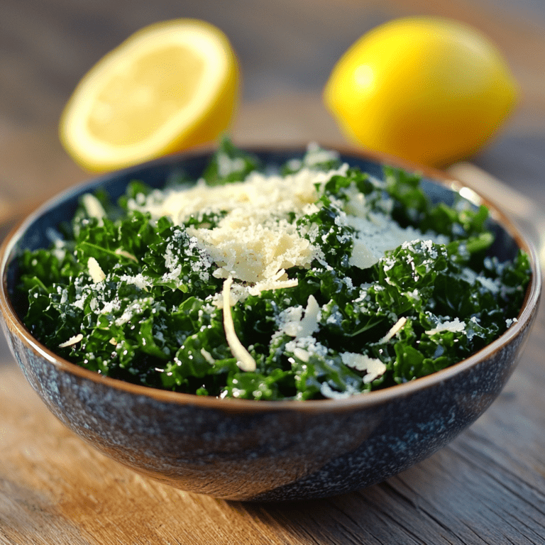 Easy Parmesan and Lemon Kale Salad Recipe