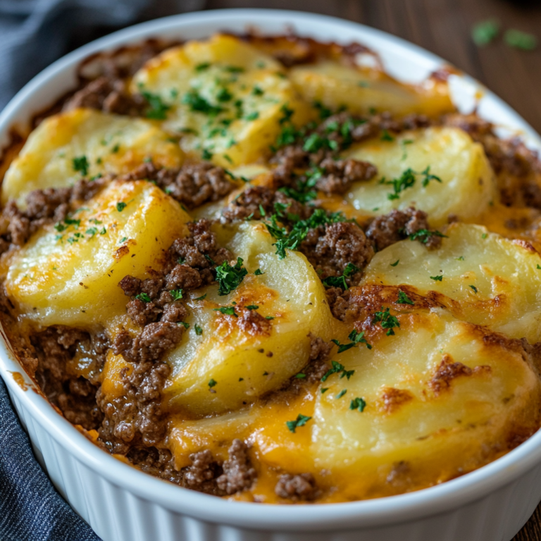 Easy Ground Beef and Potatoes Casserole Recipe