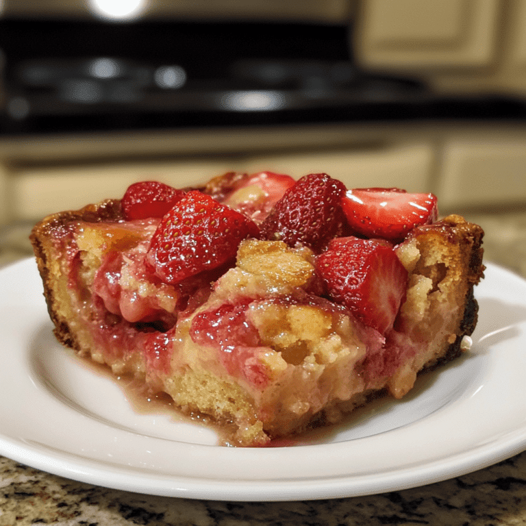 Best Strawberry Bread Pudding