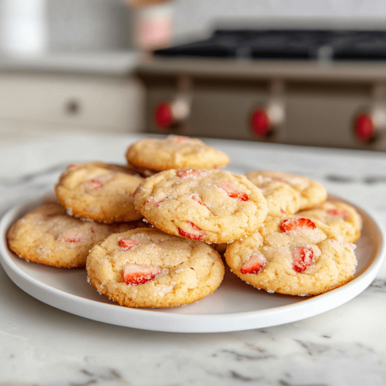 Easy Strawberry Sugar Cookies (Using Real Strawberries)