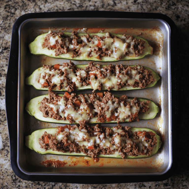 Beef Stuffed Zucchini Recipe