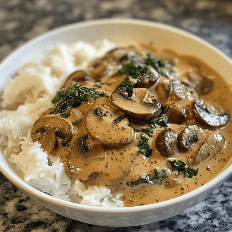 Creamy Mushroom Stroganoff Recipe