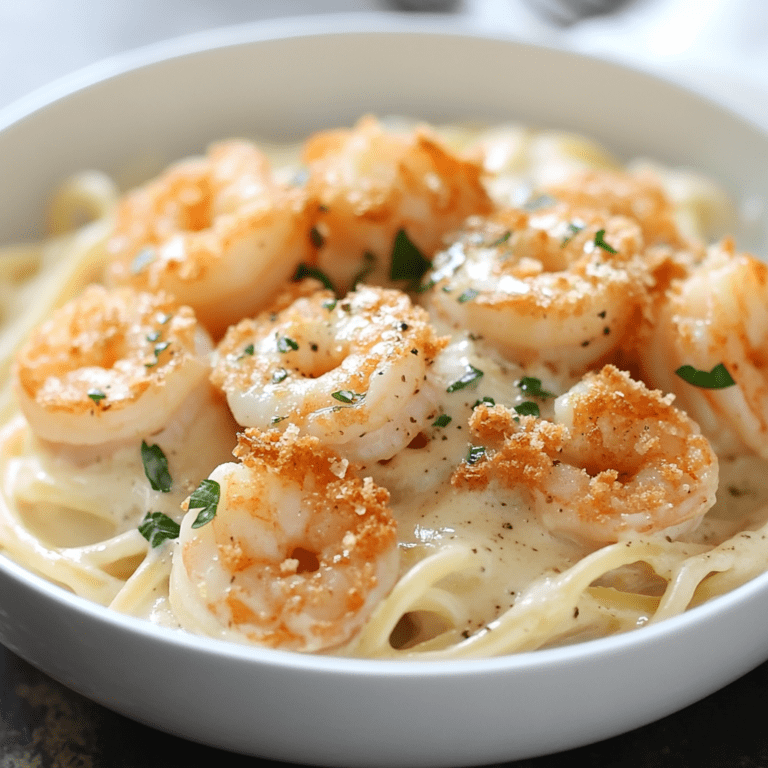 Crispy Shrimp Alfredo Recipe