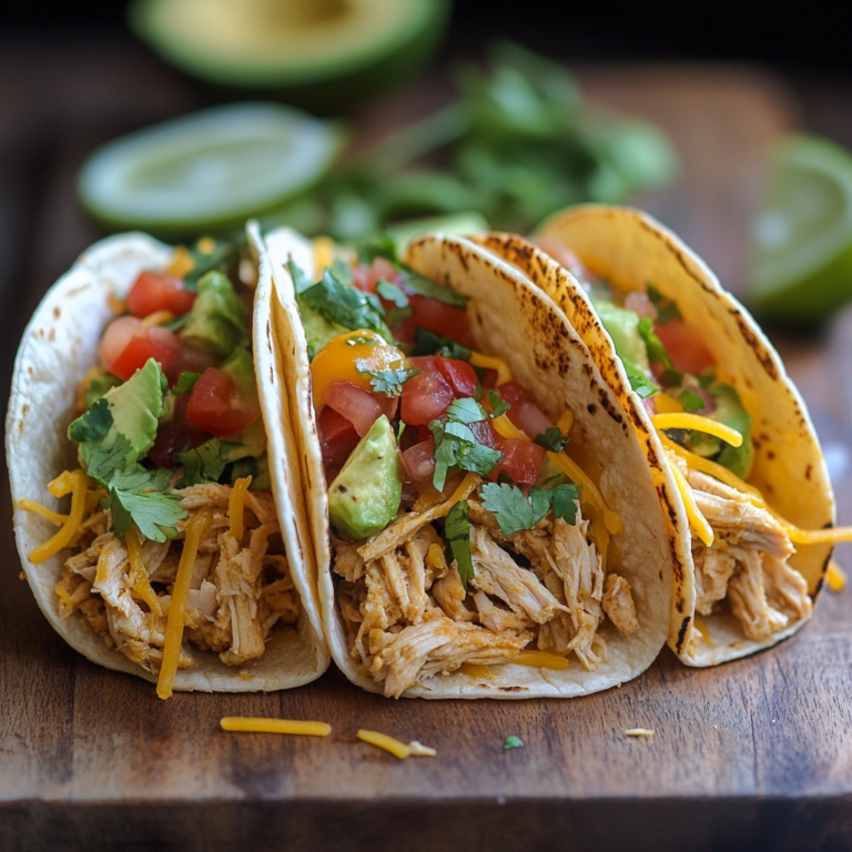 Shredded Chicken Tacos Recipe