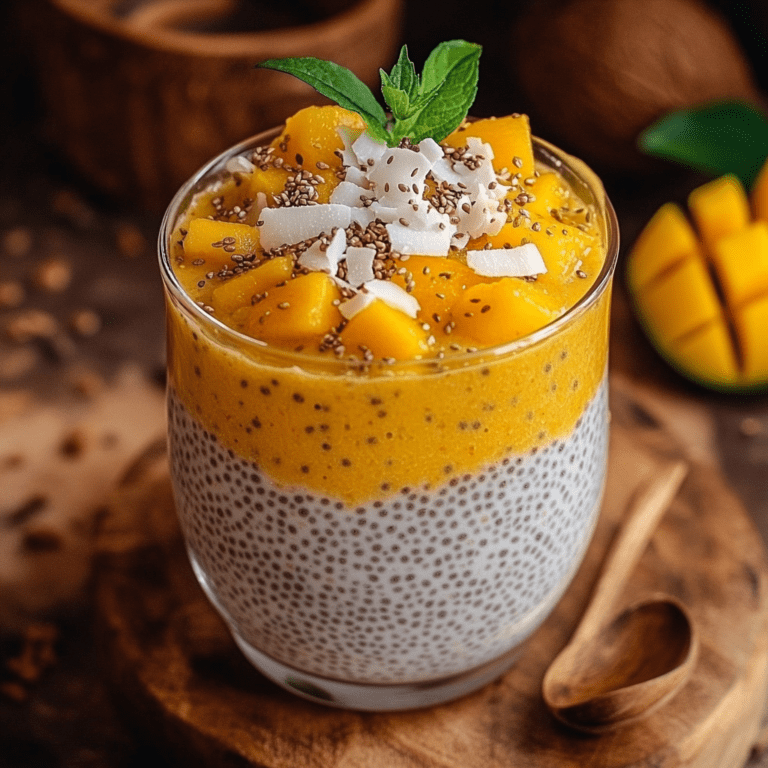 Mango Coconut Chia Pudding