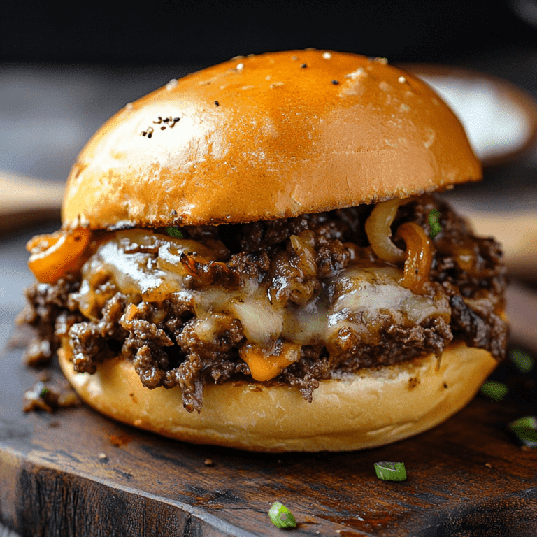 Philly Cheese Steak Sloppy Joes Recipe