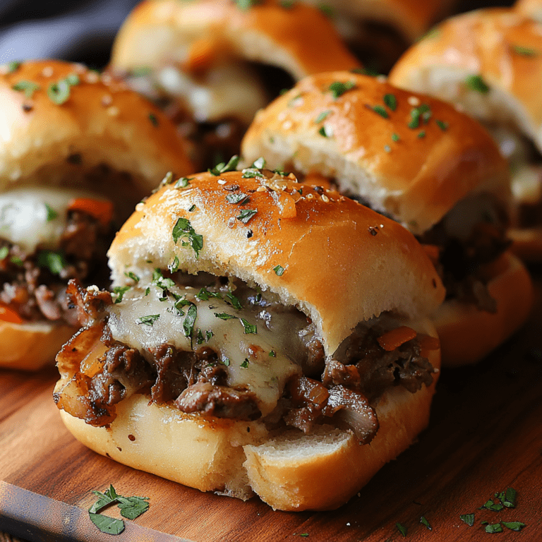 Garlic Bread Philly Sliders Recipe