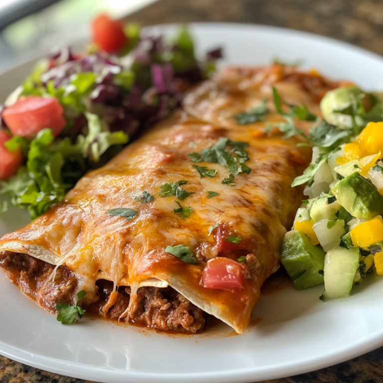 Easy Shredded Beef Enchiladas