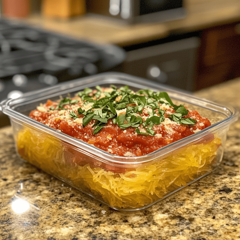 Easy Spaghetti Squash with Marinara