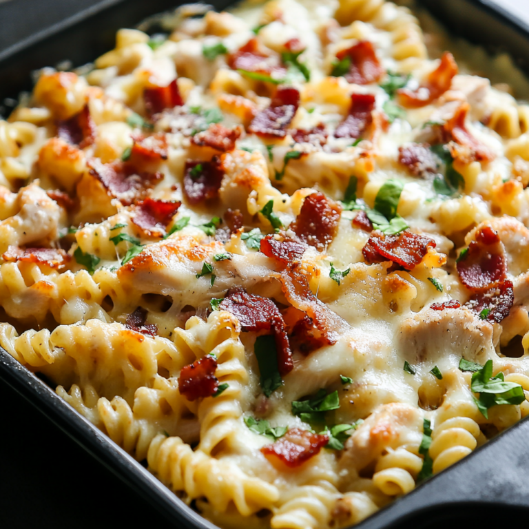 Baked Chicken Bacon Ranch Pasta