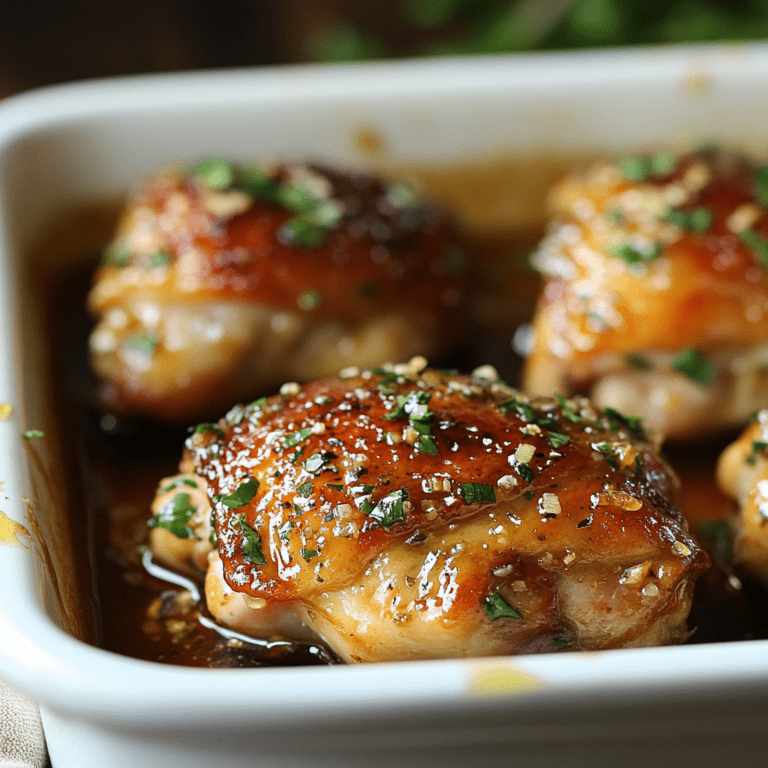 Oven-Baked Honey Garlic Chicken