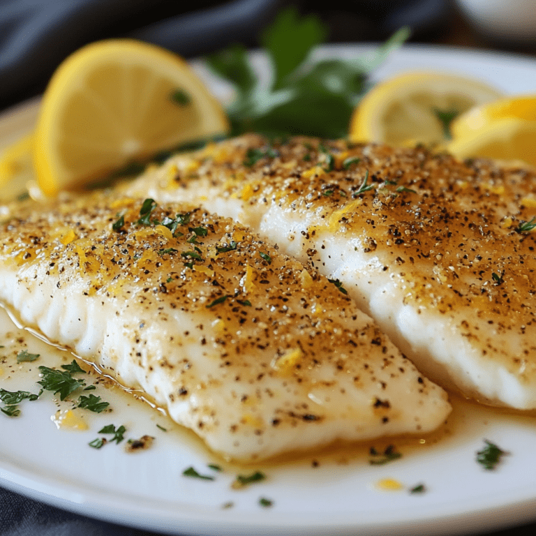 Baked Lemon Pepper Tilapia Recipe