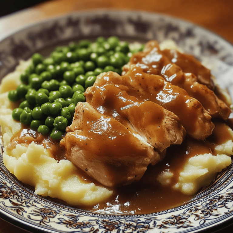 Chicken and Gravy with Mashed Potatoes Dinner Recipe