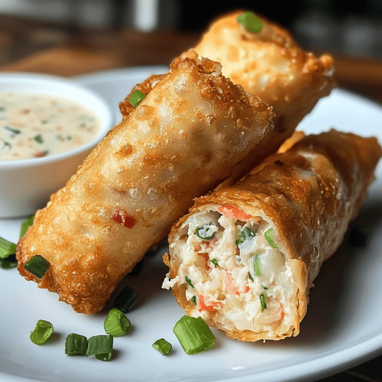 Easy Crab Cream Cheese Egg Rolls Recipe