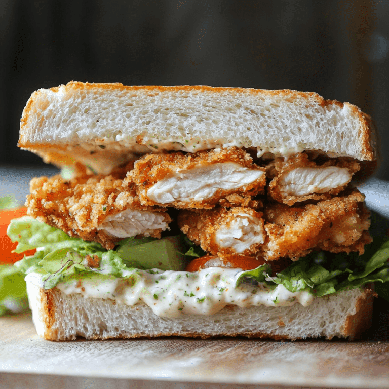 Fried Chicken Caesar Salad Sandwich Recipe