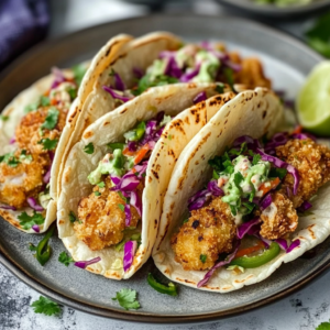 Fried Lemon Pepper Fish Tacos Recipe