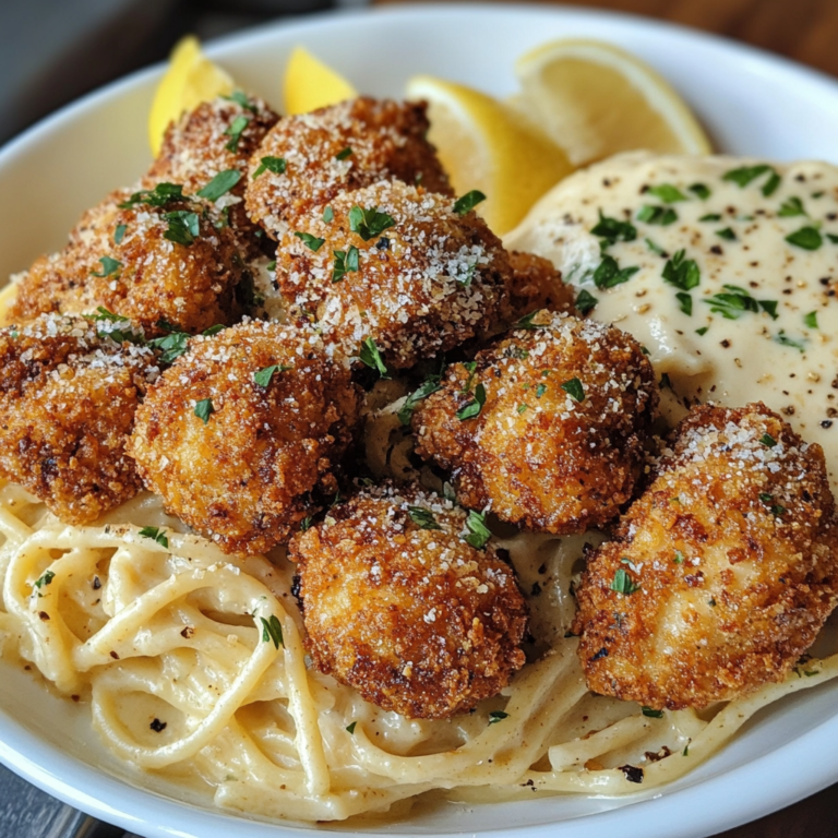 Lemon Pepper Fried Chicken Pasta Recipe