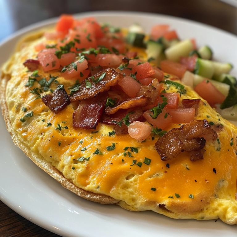 Bacon and Spinach Omelet