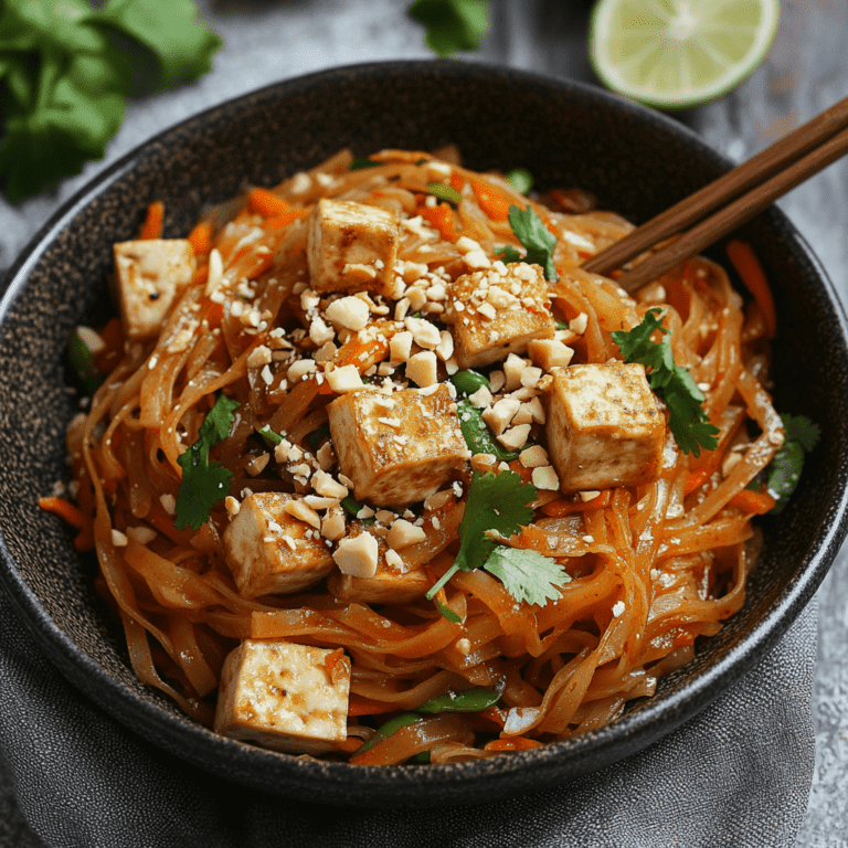 Tofu Pad Thai Recipe