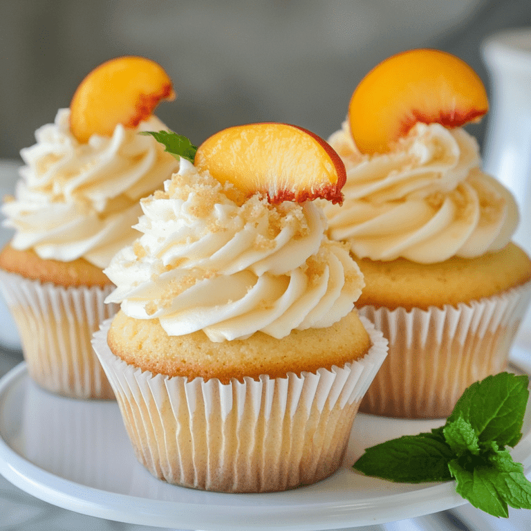 Peaches and Cream Cupcakes Recipe