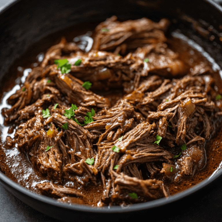 Best and Easy Pulled Beef Skillet Recipe