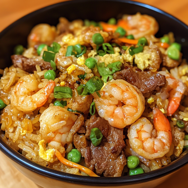 Easy Shrimp and Beef Fried Rice Recipe