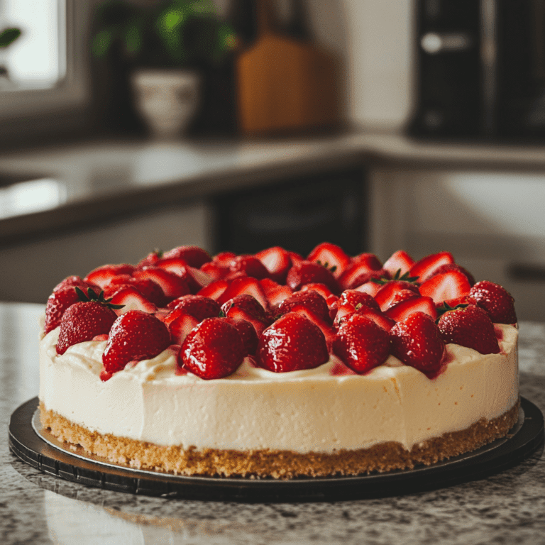 Easy Strawberry Cheesecake