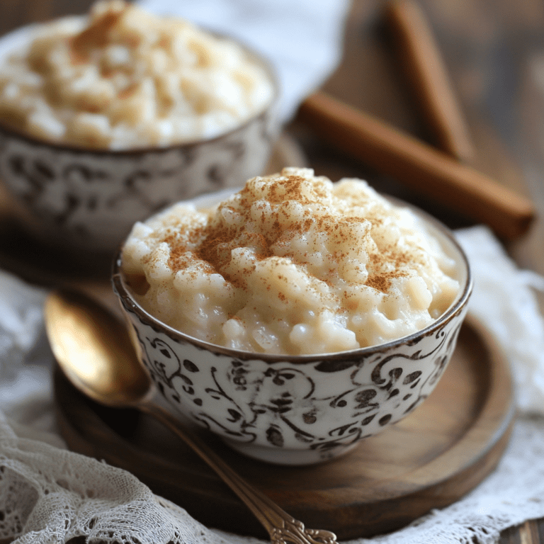 Cinnamon Sugar Rice Pudding